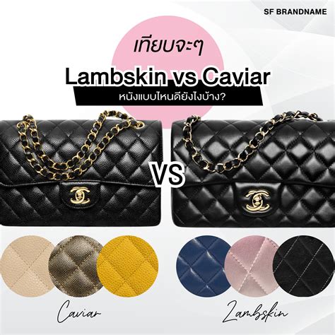 what leather does chanel use|chanel lambskin vs caviar leather.